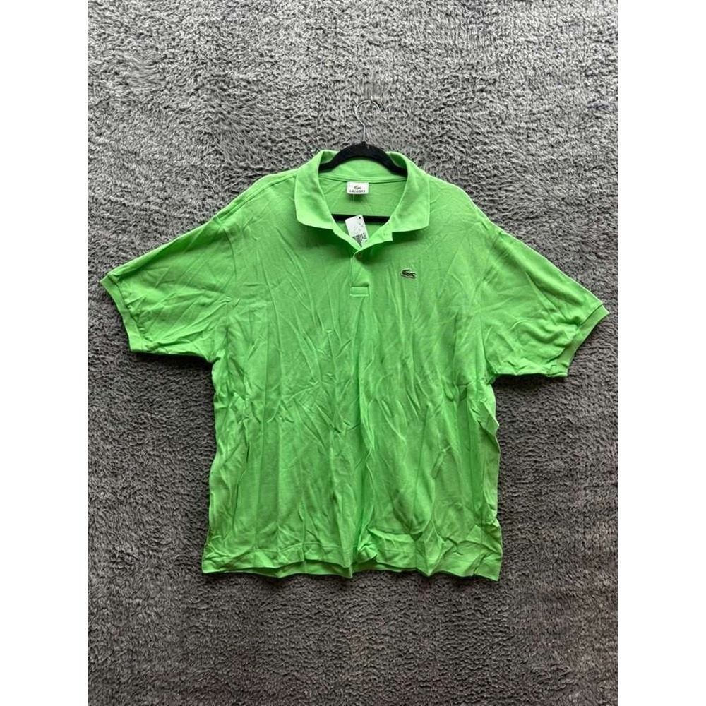 NWT Vintage Lacoste Classic Fit Cotton Pique ‎ Polo Shirt Green Mens Size 9